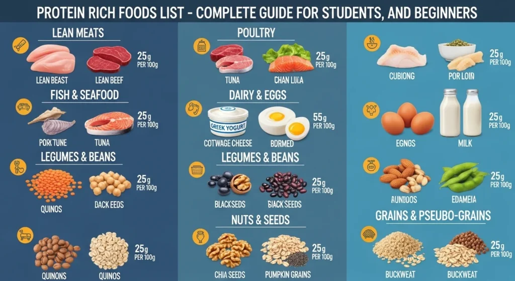 Protein Rich Foods List