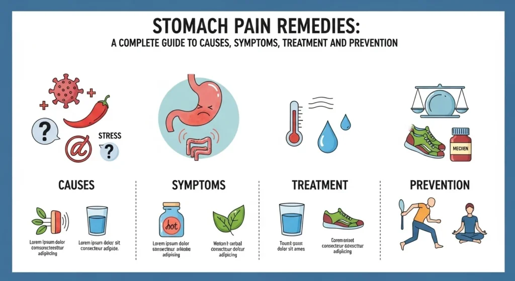 Stomach Pain Remedies: A Complete Guide to Causes, Symptoms, Treatment, and Prevention