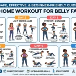 Home workout for belly fat loss in 7 days