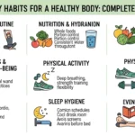 Daily habits for a healthy body