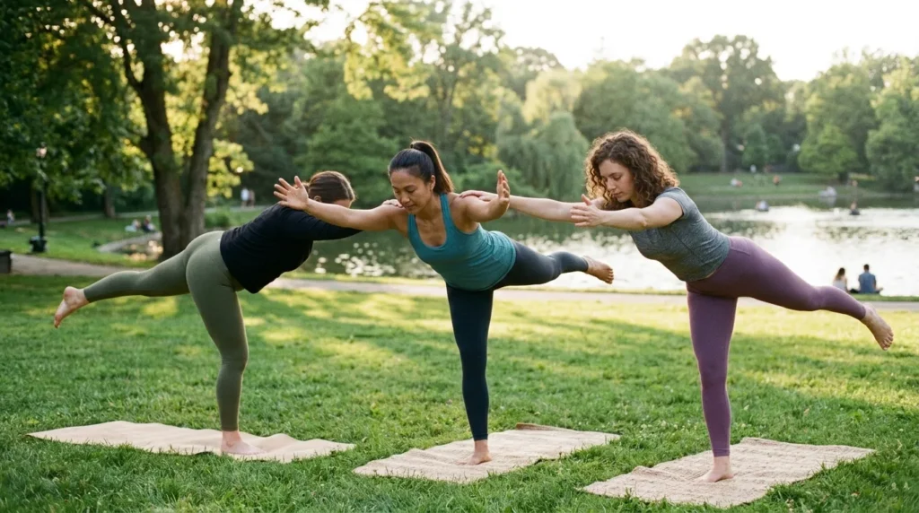 3 People Yoga Poses
