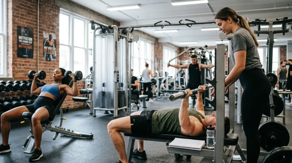 Chest Workout at the Gym