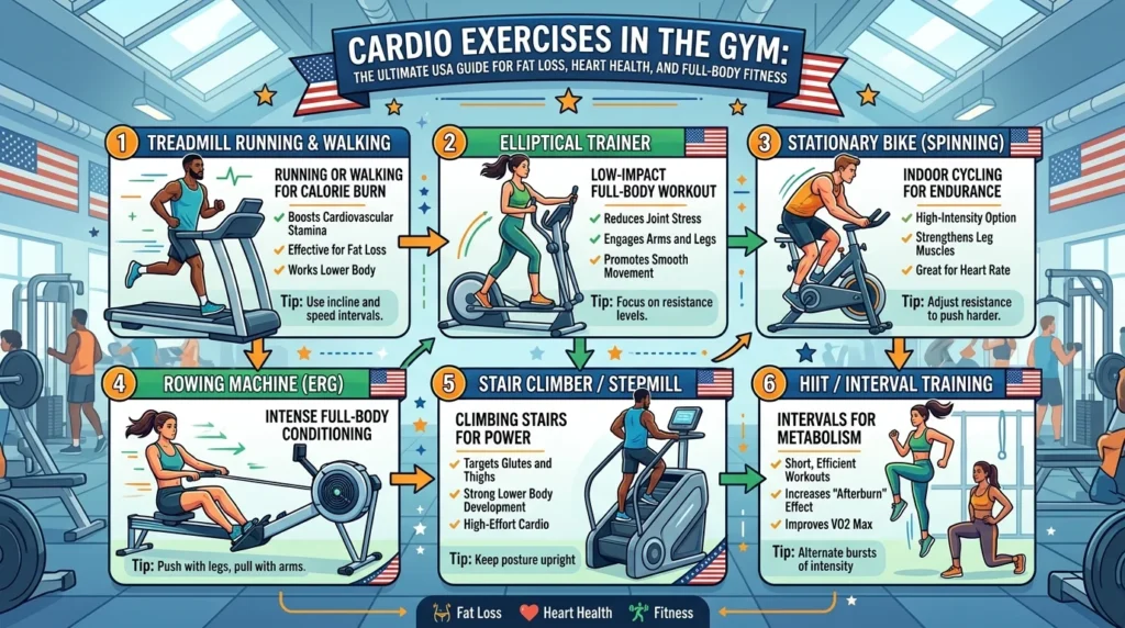 Cardio Exercises in the Gym