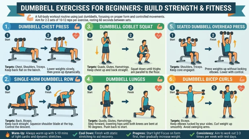 Dumbbell Exercises for Beginners