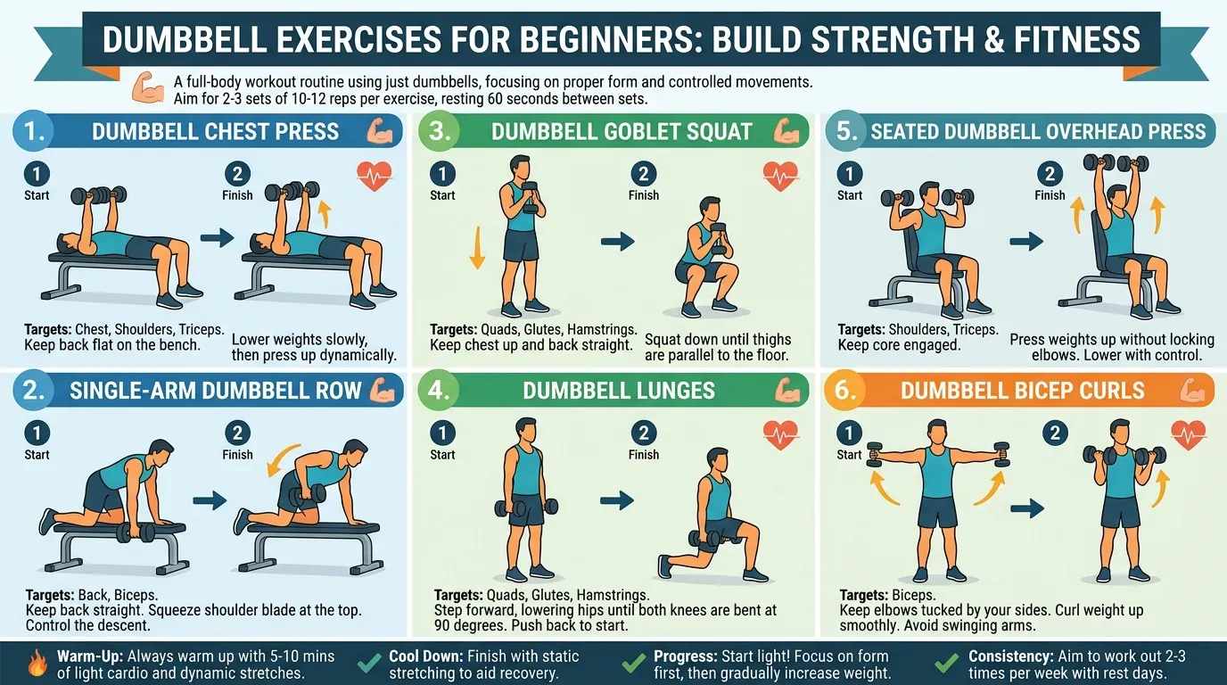 Dumbbell Exercises for Beginners