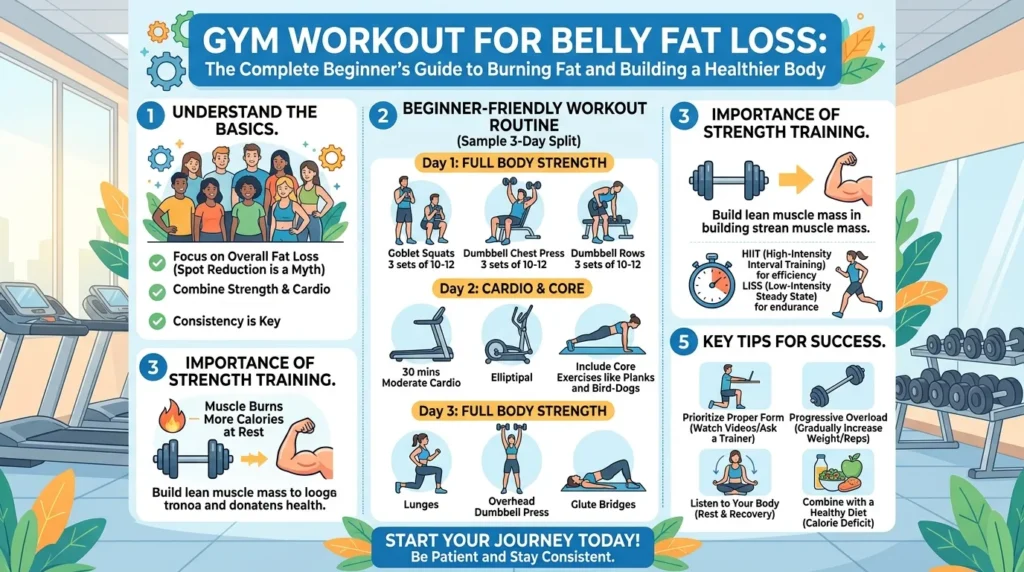 Gym Workout for Belly Fat Loss